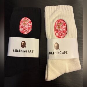 Pink Camo Bape Sock